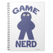 Funny Board Game Nerd Meeple Fun Design Notitieboek (Voorkant)