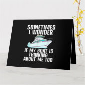 Funny Boat Art voor mannen die waterscooters binne Kaart (Gele Bloem)