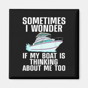 Funny Boat Art voor mannen die waterscooters binne Magneet
