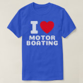 Funny Boat I Love Motor Boating Cooler Lake Life T-shirt (Design voorkant)