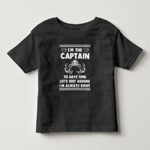 Funny Boat Kapitein Humor Boating Joke Sailor Kinder Shirts