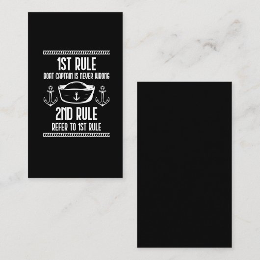 Funny Boat Kapitein Humor Sailing, verslaafde man Visitekaartje (Voorkant / Achterkant)