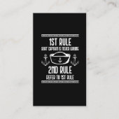 Funny Boat Kapitein Humor Sailing, verslaafde man Visitekaartje (Voorkant)