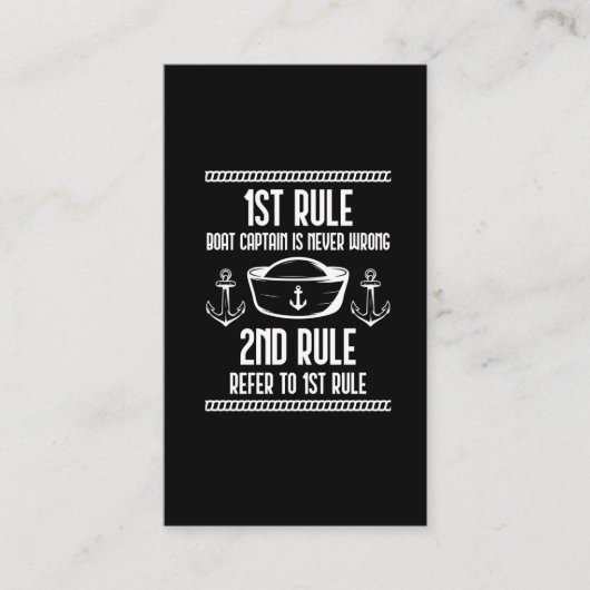 Funny Boat Kapitein Humor Sailing, verslaafde man Visitekaartje (Voorkant)