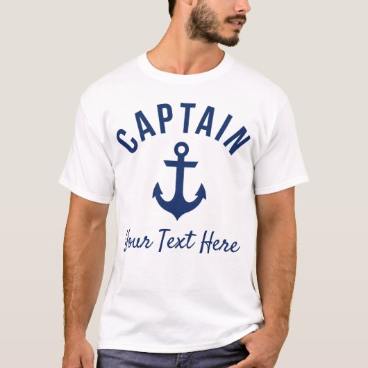 Funny  Boat Kapitein's Shirt (Voorkant)
