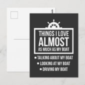 Funny Boat Owner Humor Boating Kapitein Briefkaart (Voorkant / Achterkant)