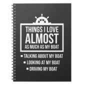 Funny Boat Owner Humor Boating Kapitein Notitieboek (Voorkant)
