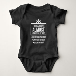 Funny Boat Owner Humor Boating Kapitein Romper