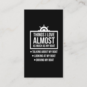 Funny Boat Owner Humor Boating Kapitein Visitekaartje