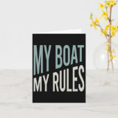 Funny Boater Humor Kaart (Gele Bloem)