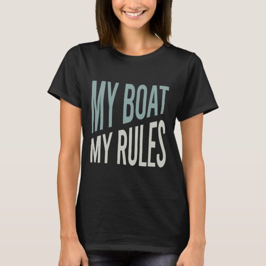 Funny Boater Humor T-shirt (Voorkant)