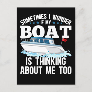 Funny Boating Captain Sailing Humor Briefkaart