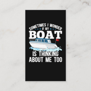 Funny Boating Captain Sailing Humor Visitekaartje