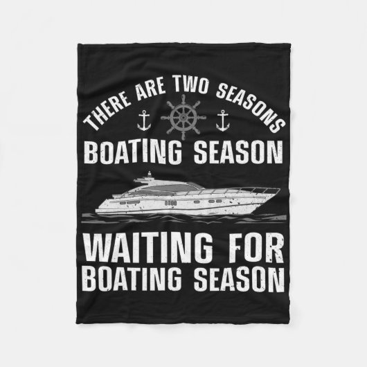 Funny Boating Design for Men Boater Boating Fleece Deken (Voorkant)