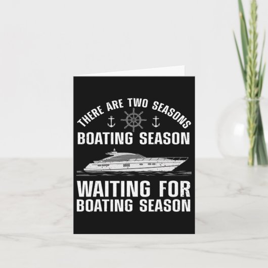 Funny Boating Design for Men Boater Boating Kaart (Voorkant)