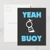 Funny Boating Pun - Ja Buoy Harbour Cruise T-shirt Briefkaart (Voorkant / Achterkant)