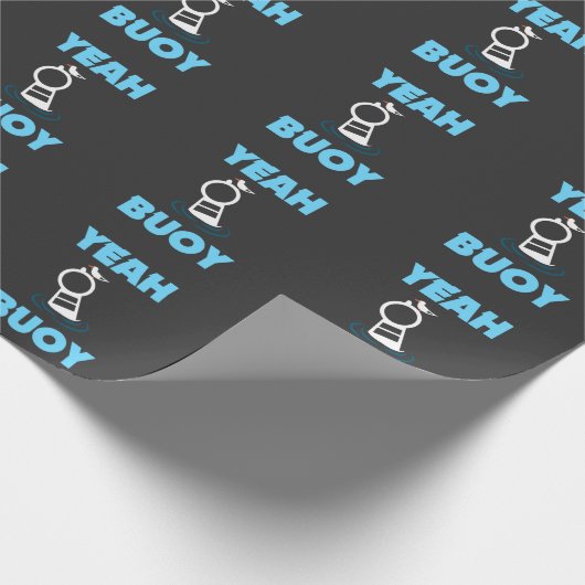 Funny Boating Pun - Ja Buoy Harbour Cruise T-shirt Cadeaupapier (Hoek)