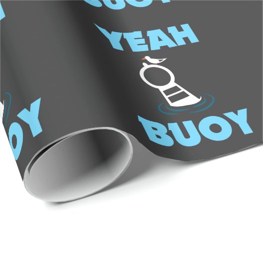 Funny Boating Pun - Ja Buoy Harbour Cruise T-shirt Cadeaupapier (Rol Hoek)