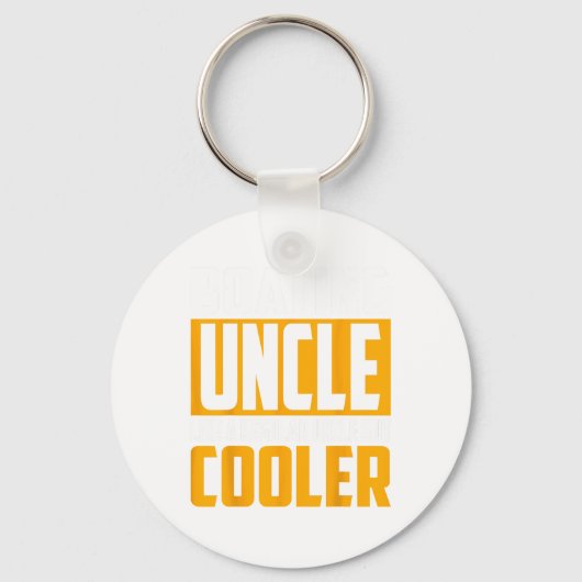 Funny Boating Uncle - Like A Regular Uncle But Coo Sleutelhanger (Voorkant)