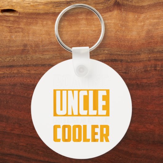 Funny Boating Uncle - Like A Regular Uncle But Coo Sleutelhanger (Voorkant)