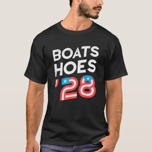 Funny Boats Hoes 28 4th Of July  T-shirt (Voorkant)