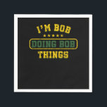 Funny Bob Gift Im Bob Doing Bob Affairs Birthday G Servet<br><div class="desc">Onze "Varkensbergaar Gewoon een meisje die van Pig Farmer Barn Animal Gift houdt" is het perfecte kunstwerk en het perfecte design voor wiens naam Bob is. Ook een geweldig cadeauidee voor een verjaardag,  Kerstmis en elke gelegenheid voor mannen,  vrouwen en Kinderen.</div>