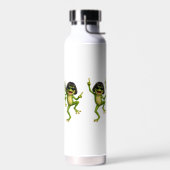 Funny Bob-kapsel Kikker Meme Cadeau Waterfles (Links)