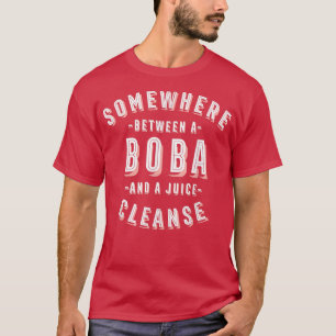 Funny Boba en Juice CleBoba Tea Vegan Bubb T-shirt