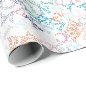 Funny Bobble Cartoon Letter Pattern Cadeaupapier (Rol Hoek)