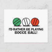 Funny Bocce Ball Briefkaart (Voorkant)
