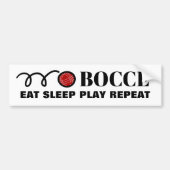 Funny bocce ball bumper sticker voor bocci lover (Voorkant)