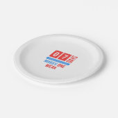 Funny bocce ball-citaat papieren bordje (Gekanteld)