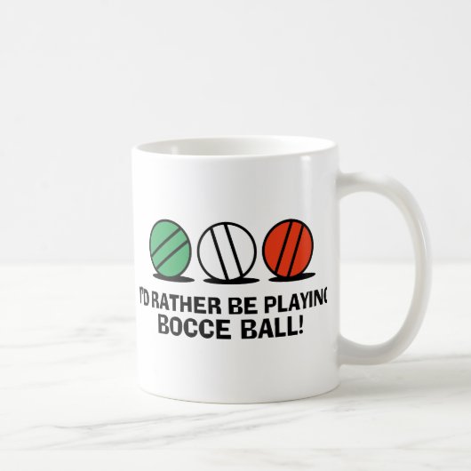 Funny Bocce Ball Koffiemok (Rechts)