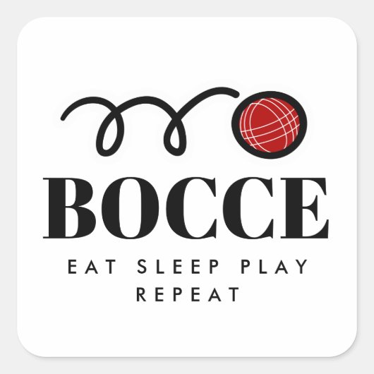 Funny bocce ball stickers en envelopsluiters (Voorkant)