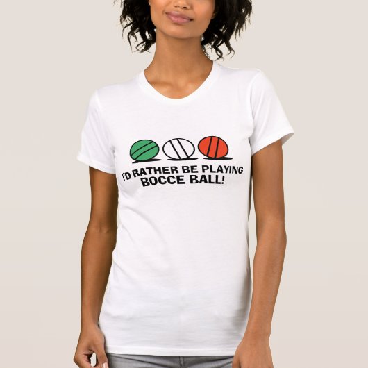 Funny Bocce Ball T-shirt (Voorkant)