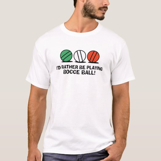 Funny Bocce Ball T-shirt (Voorkant)