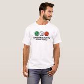 Funny Bocce Ball T-shirt (Voorkant volledig)