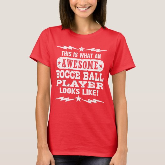 Funny Bocce Ball T-shirt (Voorkant)