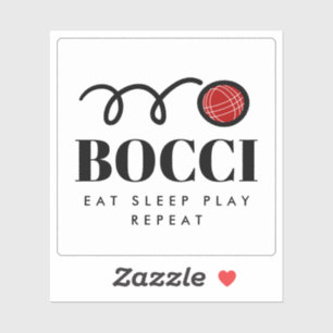 Funny bocce ball vinyl sticker voor bocci lover