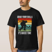 Funny Bocce Balls Player-Boules Team T-shirt (Voorkant)