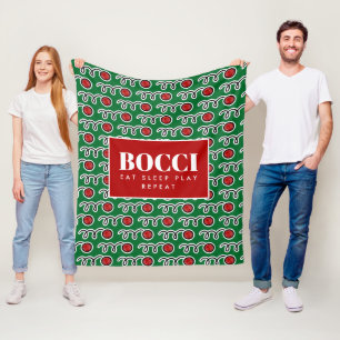 Funny bocci ball fleece deken for bocce player