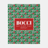 Funny bocci ball fleece deken for bocce player (Voorkant)