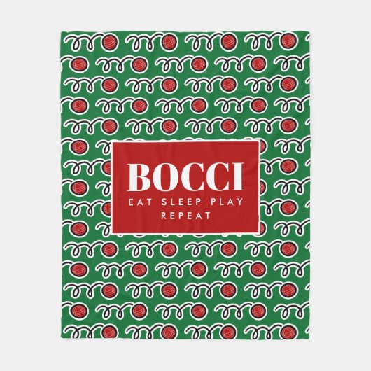 Funny bocci ball fleece deken for bocce player (Voorkant)