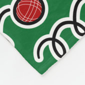 Funny bocci ball fleece deken for bocce player (Hoek)