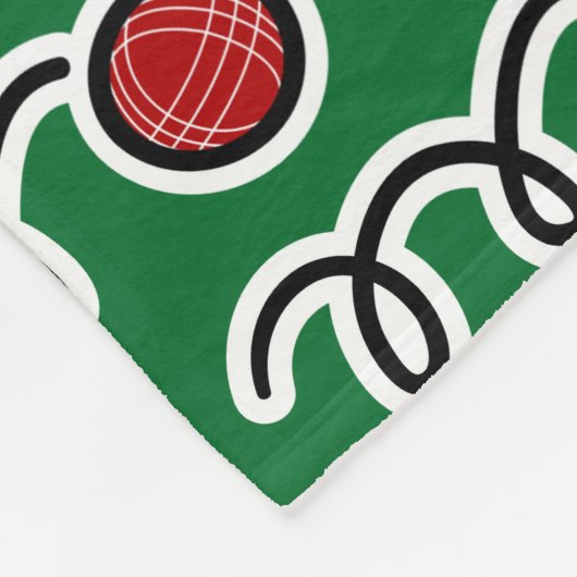 Funny bocci ball fleece deken for bocce player (Hoek)