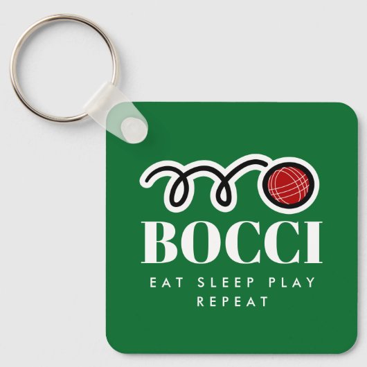 Funny bocci ball sleutelhanger cadeau voor bocce p (Voorkant)