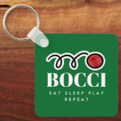 Funny bocci ball sleutelhanger cadeau voor bocce p (Voorkant)