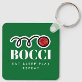 Funny bocci ball sleutelhanger cadeau voor bocce p (Achterkant)