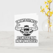 Funny Bodybuilder Kaart (Gele Bloem)