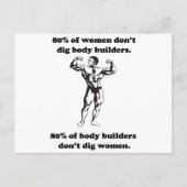 Funny Bodybuilder Shirt Briefkaart (Voorkant)